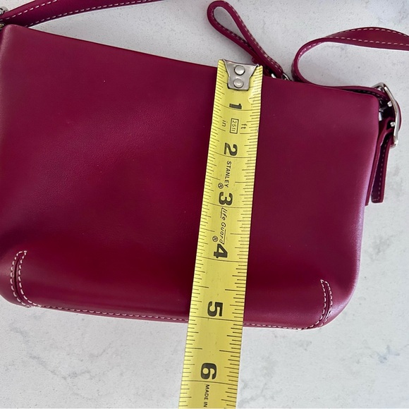 Coach Red Leather Mini Bag - Picture 9 of 11